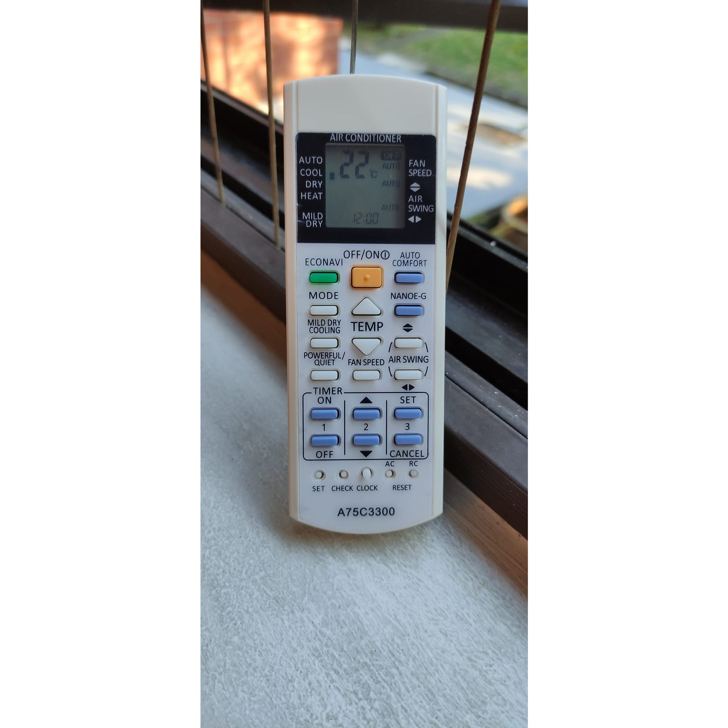 for Panasonic Aircon Remote Control  A75C3708   A75C3758 New